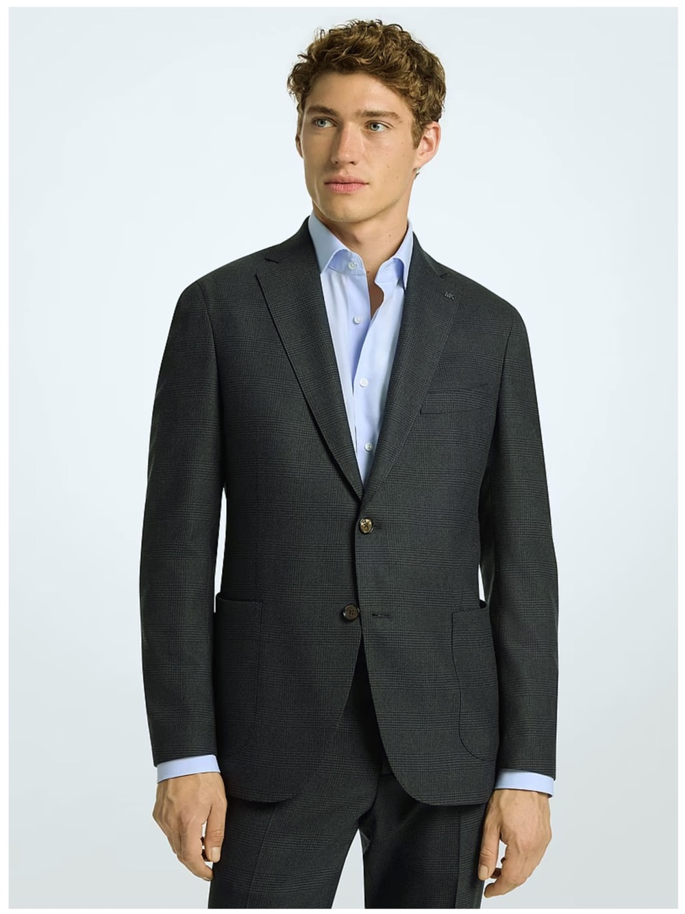 Michael Kors 100% Wool Vitale Barberis Canonico Blazer in Charcoal Gray